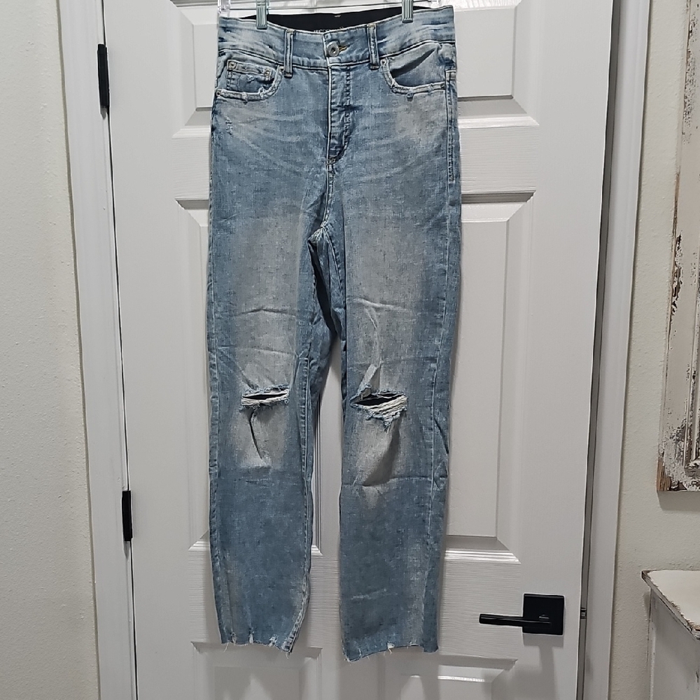 INC International Concepts High Rise Jeans - Faded Blue